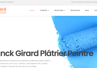 Site vitrine d&rsquo;un artisan Plâtrier Peintre
