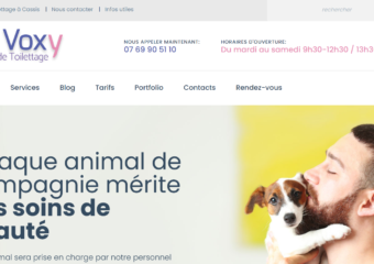 Site d&rsquo;un salon de toilettage