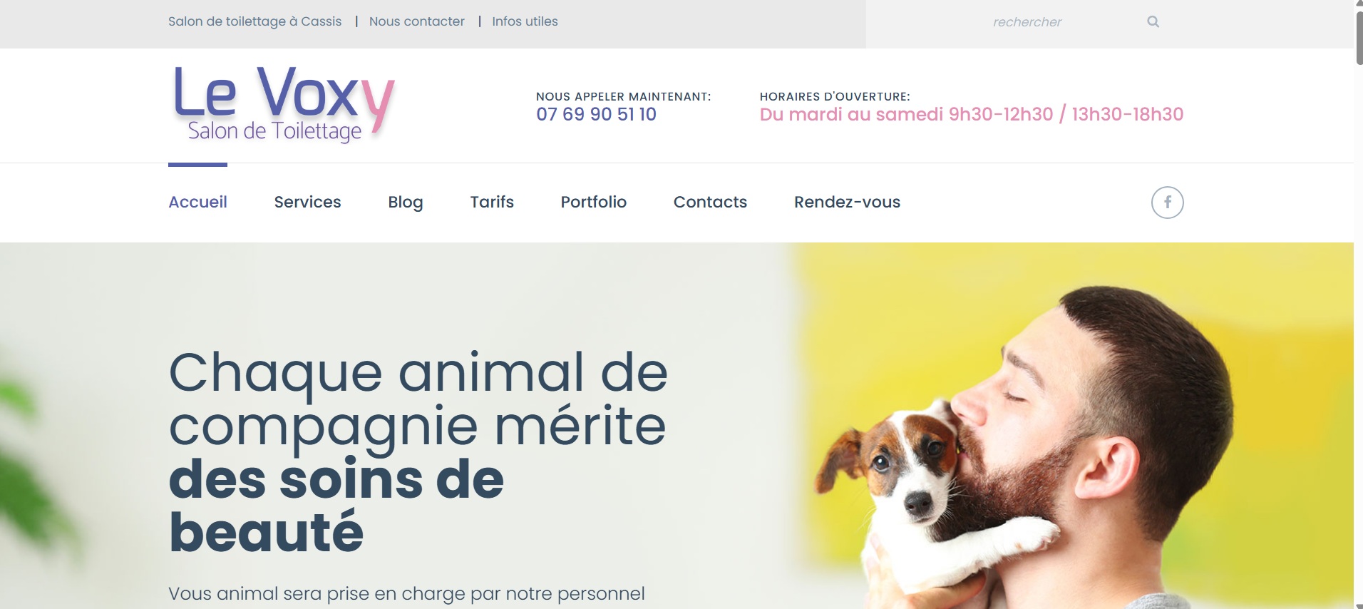 Capture d'écran du site https://www.salon-voxy.com/
